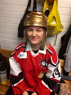 #14 Rosa Kuronen palkittiin joukkueen kultakypärällä Espoossa.