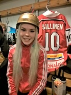 #10 Riina Sallinen palkittiin lauantaina joukkueen kultakypärällä.